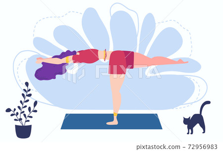 Girl at greenhouse or home garden with plants growing in pots. Relaxed young woman enjoying rest. Girl meditates. Girl at greenhouse or home garden with plants growing in pots. Relaxed young woman enjoying rest. Girl meditates. 72956983