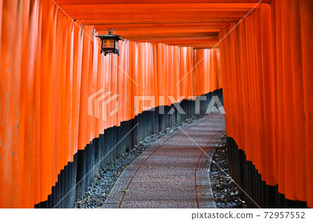 Senbon Torii In Kyoto Stock Photo