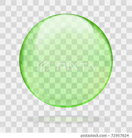 Green shiny bubble or round drop isolated on white background Green shiny bubble or round drop isolated on white background 72957624