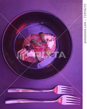 German fusion restaurant course meal 72958235