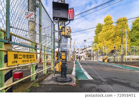 [東京駒mag市]第二個中里過境處，這是駒ome站和田Station站山手線的最後也是唯一的過境處。 72958451