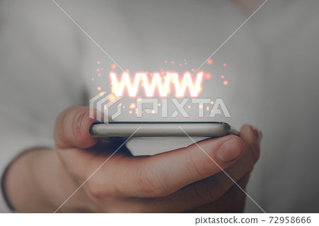 WWW - World Wide Web on the Internet via a smartphone WWW - World Wide Web on the Internet via a smartphone 72958666