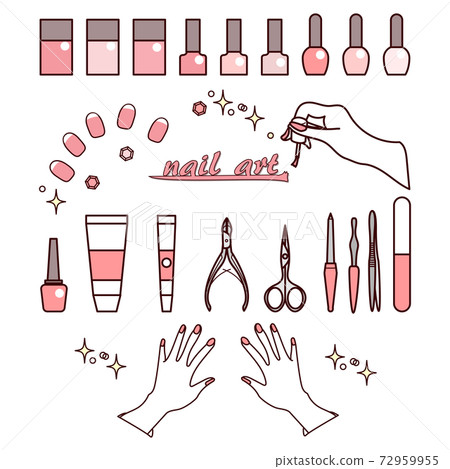 Nail set pink 72959955