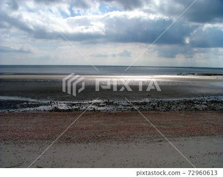 Reflections on the beach 72960613