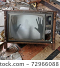 ghost appears on flickering tv set 72966088