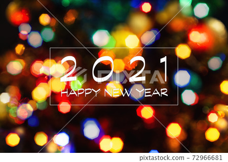 Happy New Year greeting card. 2021. Happy New Year greeting card. 2021. 72966681