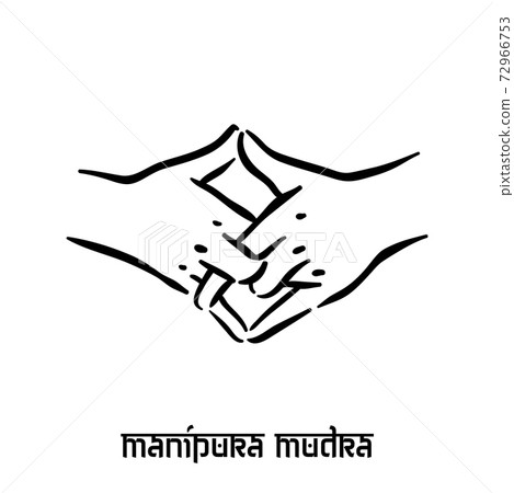 Manipura mudra. Hand spirituality hindu yoga of fingers gesture. Technique of meditation for mental Manipura mudra. Hand spirituality hindu yoga of fingers gesture. Technique of meditation for mental 72966753