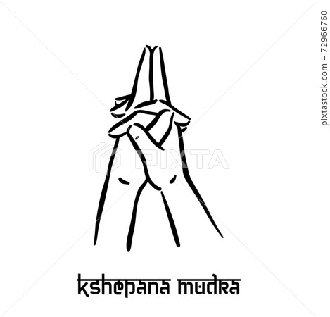 Kshepana mudra. Hand spirituality hindu yoga of fingers gesture. Technique of meditation for mental Kshepana mudra. Hand spirituality hindu yoga of fingers gesture. Technique of meditation for mental 72966760