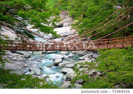 Kazura Bridge in Iya ・ Image of Kazura Bridge seen from Iya Valley Bridge ・ Shikoku ・ Nishiiya, Miyoshi City, Tokushima Prefecture (16) Kazura Bridge in Iya ・ Image of Kazura Bridge seen from Iya Valley Bridge ・ Shikoku ・ Nishiiya, Miyoshi City, Tokushima Prefecture (16) 72968426