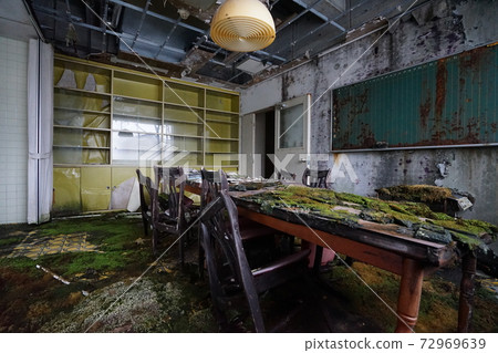 Ruined ophthalmology abandoned hospital 72969639