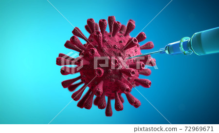 A Vaccine Covid-19 destruction A vaccine against coronavirus disease 3d Render A Vaccine Covid-19 destruction A vaccine against coronavirus disease 3d Render 72969671