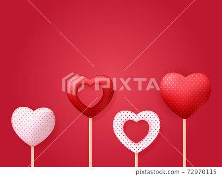 Happy Valentines Day Card with Heart. Vector Illustration Happy Valentines Day Card with Heart. Vector Illustration 72970115