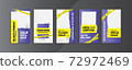 Modern stories template for social media networks. 72972469
