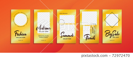 Modern stories template for social media networks. 72972470