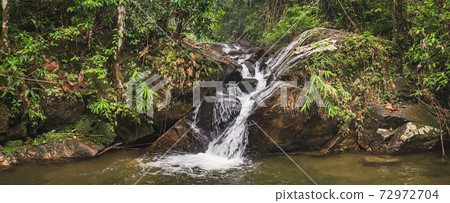 Waterfall landscape in tropical jungle of Thailand Waterfall landscape in tropical jungle of Thailand 72972704