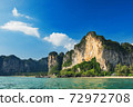 Exotic scenery with rocks, waters of Andaman sea 72972708
