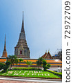 Thai architecture of Wat Pho public ancient temple 72972709