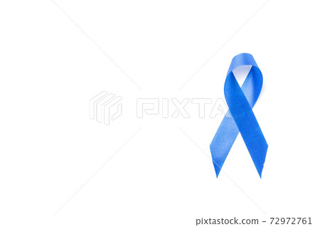 Cancer people. Awareness of men health in November with blue prostate ribbon isolated on white background. Man Healthcare and World cancer day concept. Cancer people. Awareness of men health in November with blue prostate ribbon isolated on white background. Man Healthcare and World cancer day concept. 72972761