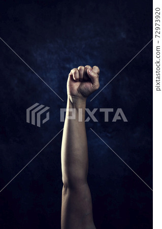 Raised fist 72973920