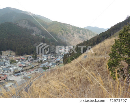 Mountains and villages 72975797