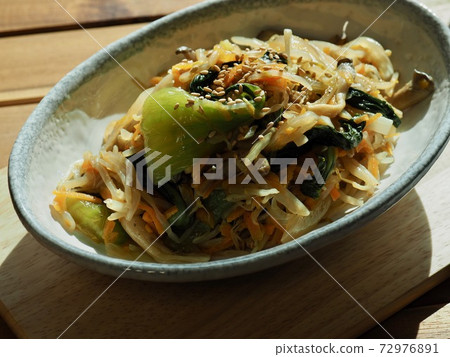 亞洲食品蔬菜炒，配菜 72976891