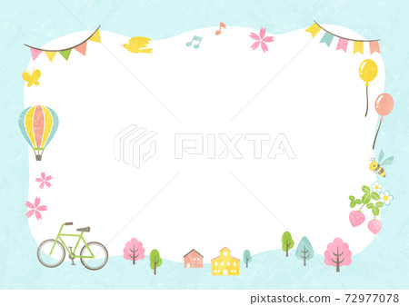 Spring outing frame Spring outing frame 72977078