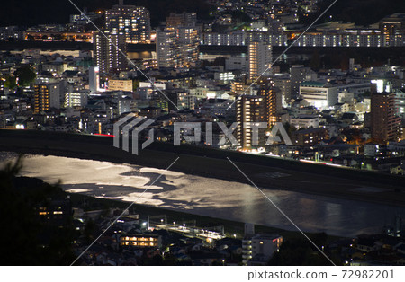 Night view of Hiroshima cityscape from Mitakiyama Night view of Hiroshima cityscape from Mitakiyama 72982201