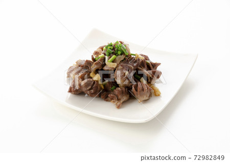 Stir-fried gizzard with horse salt Stir-fried gizzard with horse salt 72982849