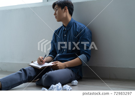 Man sadness, writer 72983297