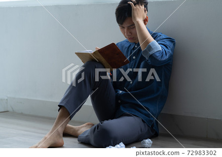 Man sadness, writer Man sadness, writer 72983302