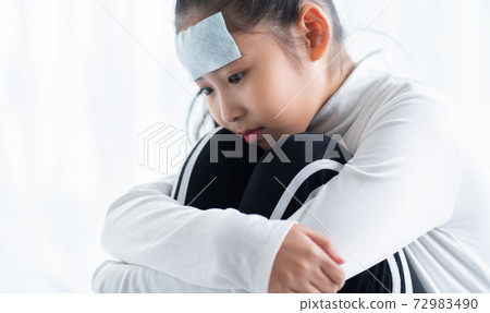 Kid, illness, alone Kid, illness, alone 72983490