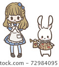 愛麗絲夢遊仙境❁︎愛麗絲與白兔 72984095