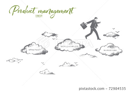 Product management concept. Hand drawn isolated vector. 72984535