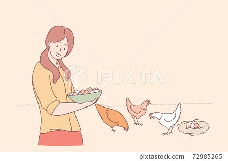 Farm, agriculture, farmer concept 72985265