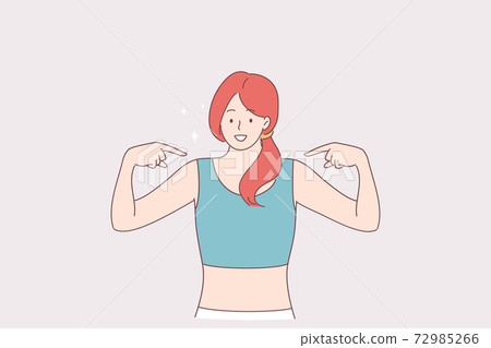 Fitness, sport healthy lifestyle and shape concept 72985266