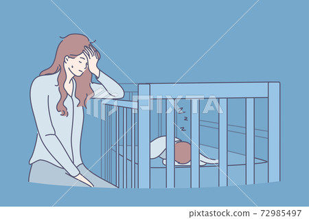 Tiredness, exhaustion, sleep lack concept Tiredness, exhaustion, sleep lack concept 72985497