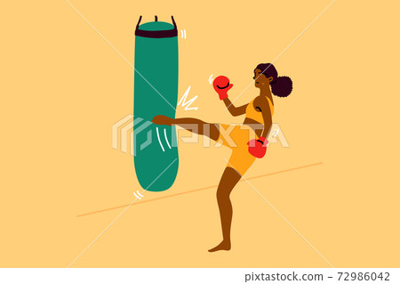 Sport, strength, fight, training, fitness concept 72986042