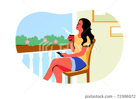 Recreation, weekend, dream, thought, summer concept Recreation, weekend, dream, thought, summer concept 72986072