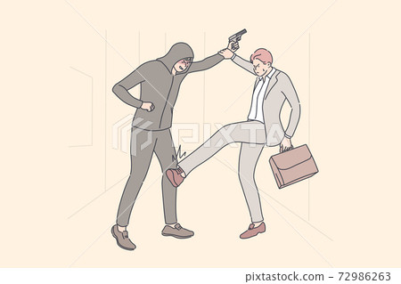 Business, robbery, crime, fight, violence concept Business, robbery, crime, fight, violence concept 72986263