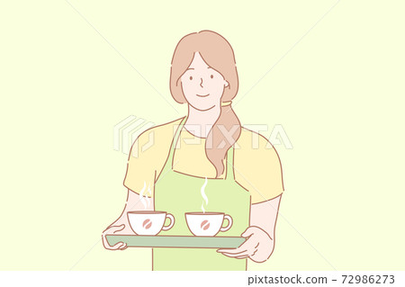 Cofee, barista, service, offer, order, advertising concept Cofee, barista, service, offer, order, advertising concept 72986273