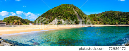 Katsumi Noura Beach Panorama [Tsushima City, Nagasaki Prefecture] 72986472