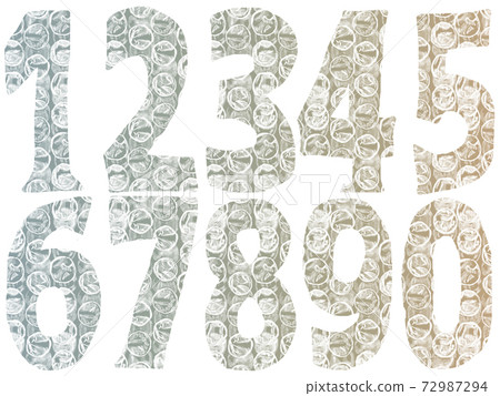 數字氣泡緩衝區發白 數字氣泡緩衝區發白 72987294