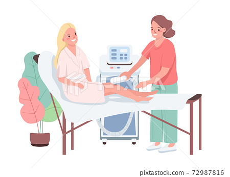Laser hair removal flat color vector... - Stock Illustration [72987816] -  PIXTA