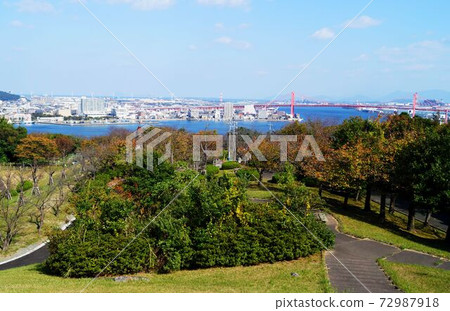 從宮古島天文台公園看到的若渡大橋 72987918