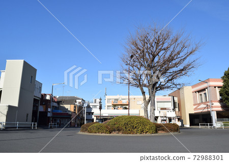 Cityscape Of The East Exit In Front Of Ogawa Stock Photo