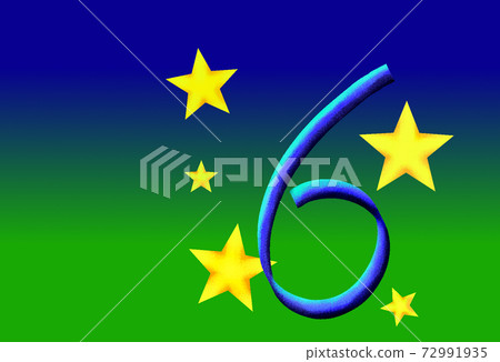 Glitter number 6 72991935