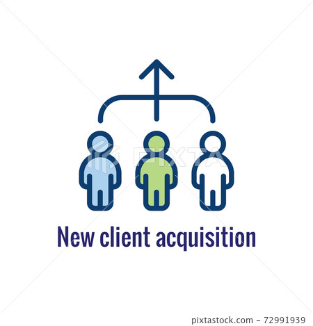 Companies merging together, one buying out the other - icons Companies merging together, one buying out the other - icons 72991939