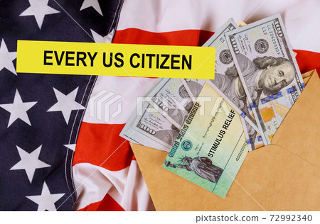 U.S. Federal stimulus package Coronavirus COVID-19 on global pandemic lockdown financial relief package government 72992340