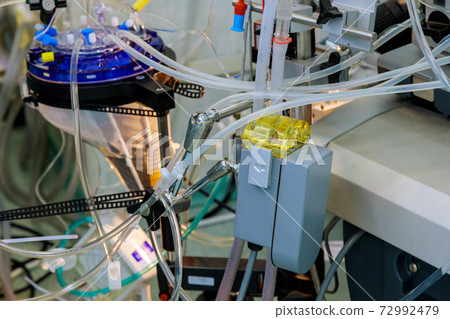 Artificial blood circulation apparatus during the heart surgery working ecmo machine in intensive care Artificial blood circulation apparatus during the heart surgery working ecmo machine in intensive care 72992479