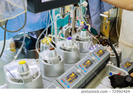 Artificial blood circulation apparatus during the heart surgery working ecmo machine in intensive care Artificial blood circulation apparatus during the heart surgery working ecmo machine in intensive care 72992484